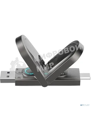 Флешка USB Netac US9 (NT03US9C-512G-32TA), 512Gb, USB 3.2 Gen2 Type-A/USB Type-C, R/W 1000/900, серебристый