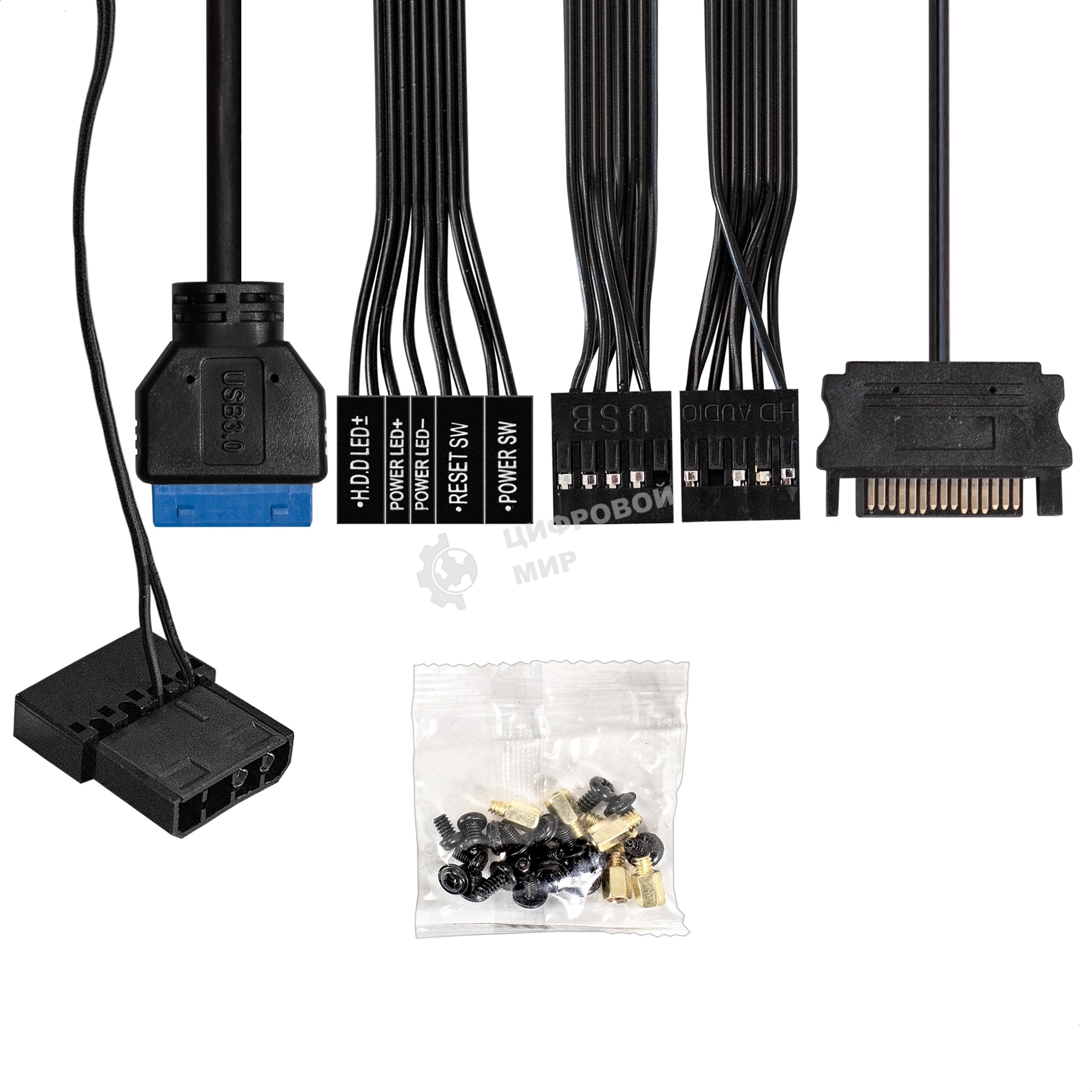 Компьютерный корпус Miditower ExeGate EVO-9211 (ATX, без БП, с окном, 2хUSB+1хUSB 3.0, HD аудио, черный, 1 вент. с RGb подсветкой)