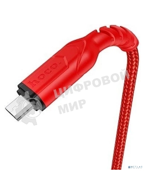 Кабель USB Micro/HOCO HC-44906 X59/1m/2.4A/Нейлон/Red