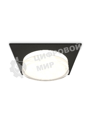 Комплект встраиваемого светильника Ambrella light XC8062022 SBK/FR/CL черный песок/белый матовый/прозрачный GX53 (C8062, N8399)
