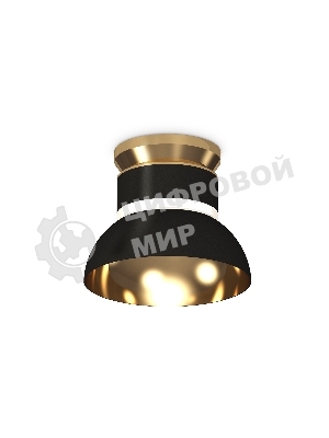 Светильник Ambrella Light XS8102061 SBK/PYG/CL черный песок/золото желтое полированное/прозрачный GX53 (N8909, C8102, N8145)