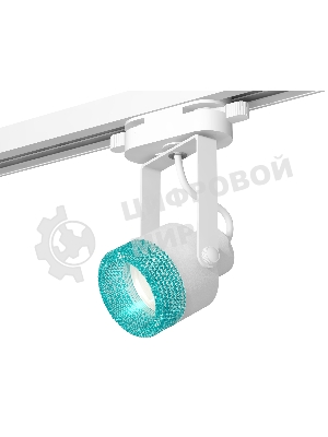 Светильник Ambrella light XT6601063 WH/BL белый/голубой MR16 GU10 (C6601, N6153)