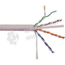 Кабель информационный Lanmaster LAN-6EUTP-PT-LSZH-GY кат.6 UTP 4 пары 23AWG LSZH внутренний 305м серый