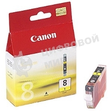 Картридж струйный CLI-8Y (0623B024), для Canon 4200/5200/MP500/MP800, Желтый, 490 стр.