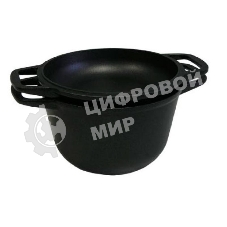 НЕВА МЕТАЛЛ ПОСУДА 6850 5,0 л.(Объем 5 л. С крышкой-сковородкой Антипригарное покрытие Сталафлон равномерно нагревается за счет особой конструкции корпуса по принципу 