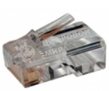 Коннектор RJ12 LANMASTER д/кабеля 6-ти контактный, 100 шт.