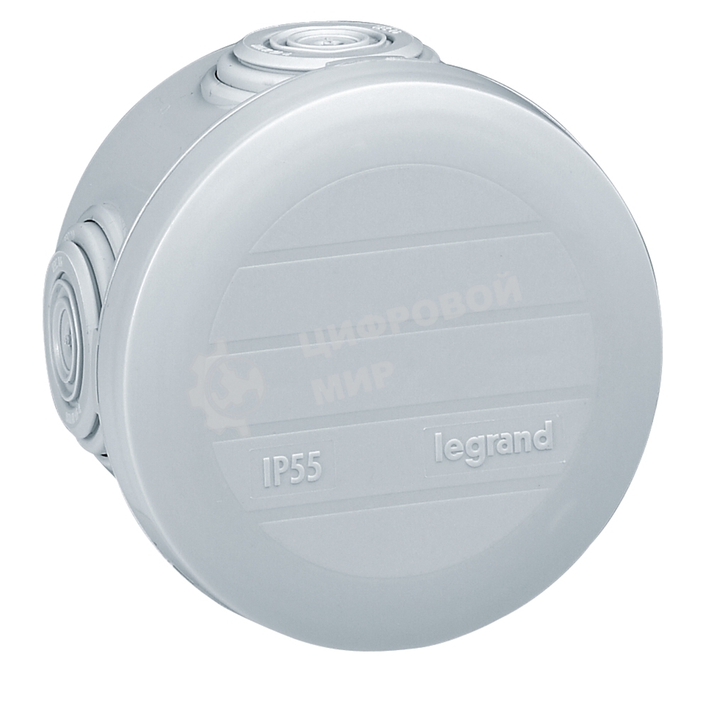 Plexo Коробка IP55, круглая, 60х40 мм, 4 ввода