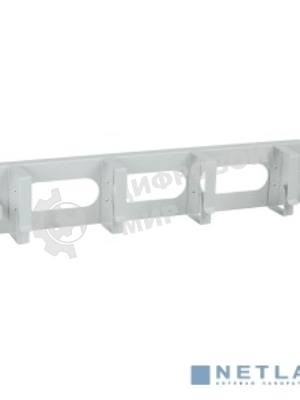 Кабельный органайзер ITK CO35-2M6R 2U 2 боковых горизонт. и 4 вертик. кольца, серый