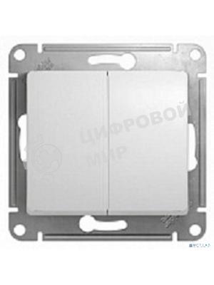 Механизм выключателя 2-кл. СП Glossa 10А IP20 10AX бел. SchE GSL000151