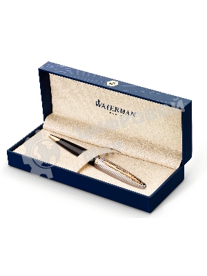 Ручка шариковая Waterman Carene De Luxe (CWS0700000) Black Silver GT, M, син. черн. подар.кор.