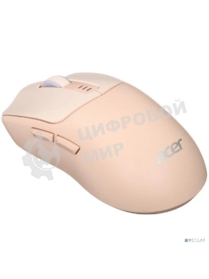 Мышь беспроводная Acer OMR312 розовый, 3200 dpi, радиоканал, Bluetooth, USB, кнопки - 5