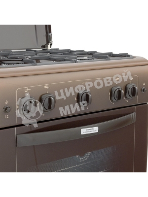 Плита газовая Gefest ПГ 6100-01 0001 коричневый, конфорок 4 шт, духовка 52 л, 60 см x 85 см x 60 см