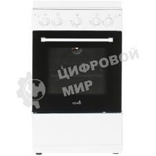 Плита газовая Cezaris ПГ 2150-08 белый, конфорок 4 шт, духовка 43 л, 51 см x 85 см x 55 см