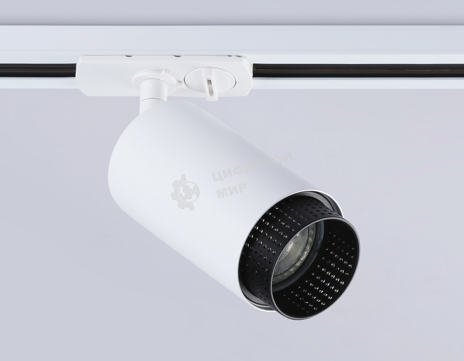 Трековый однофазный светильник Ambrella light GL5161 WH/BK белый/черный GU10 max 12W D60*190