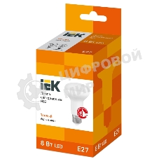 Лампа светодиодная Iek LLE-R63-8-230-30-E27 ECO R63 рефлектор 8Вт 230В 3000К E27 IEK