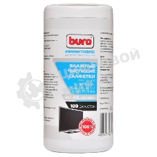 Салфетки Buro BU-All_screen для экранов мониторов/плазменных/ЖК телевизоров/ноутбуков туба 100 шт влажных