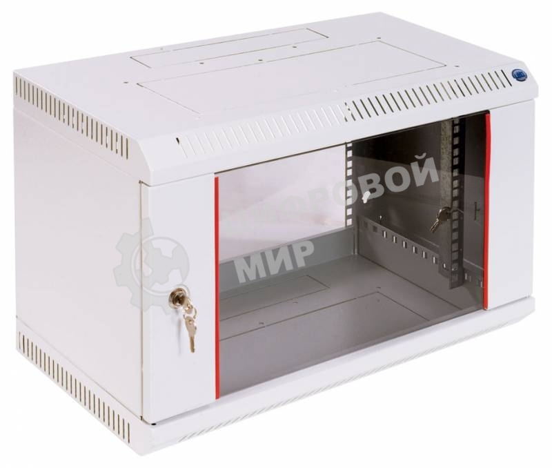 Шкаф телеком. настен, 6U, 600x650 дверь стекло (ШРН-6.650) (1 коробка)