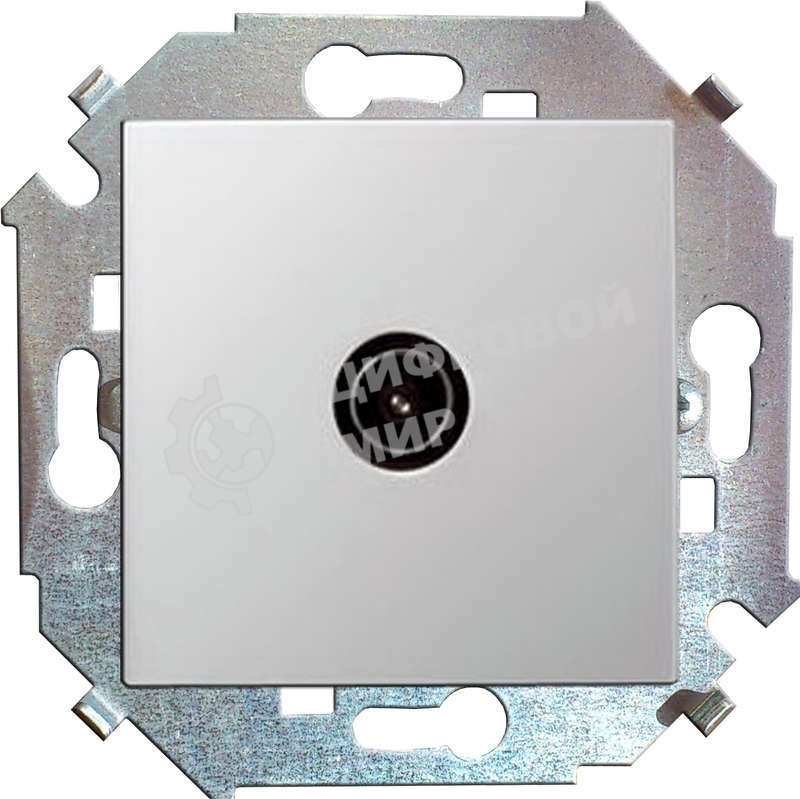Механизм розетки TV СП Simon15 одиночная белый Simon 1591475-030
