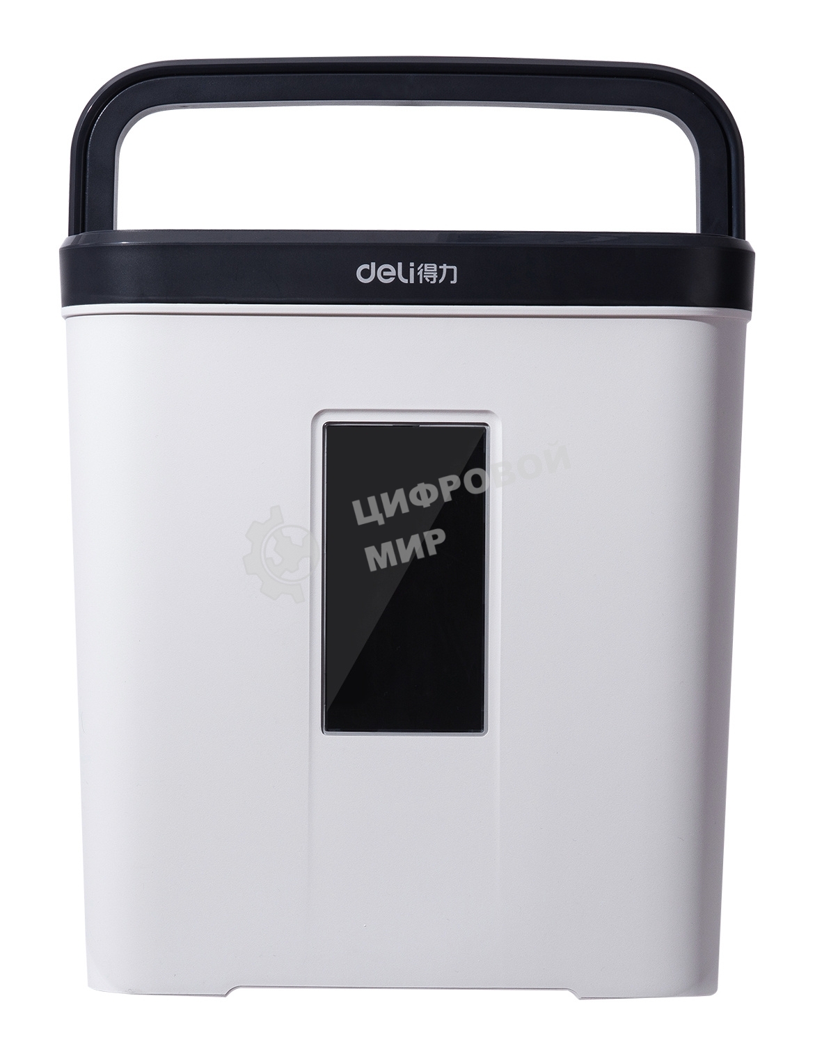 Шредер Deli E9939 белый (секр.P-4)/фрагменты/5лист./12лтр./скобы