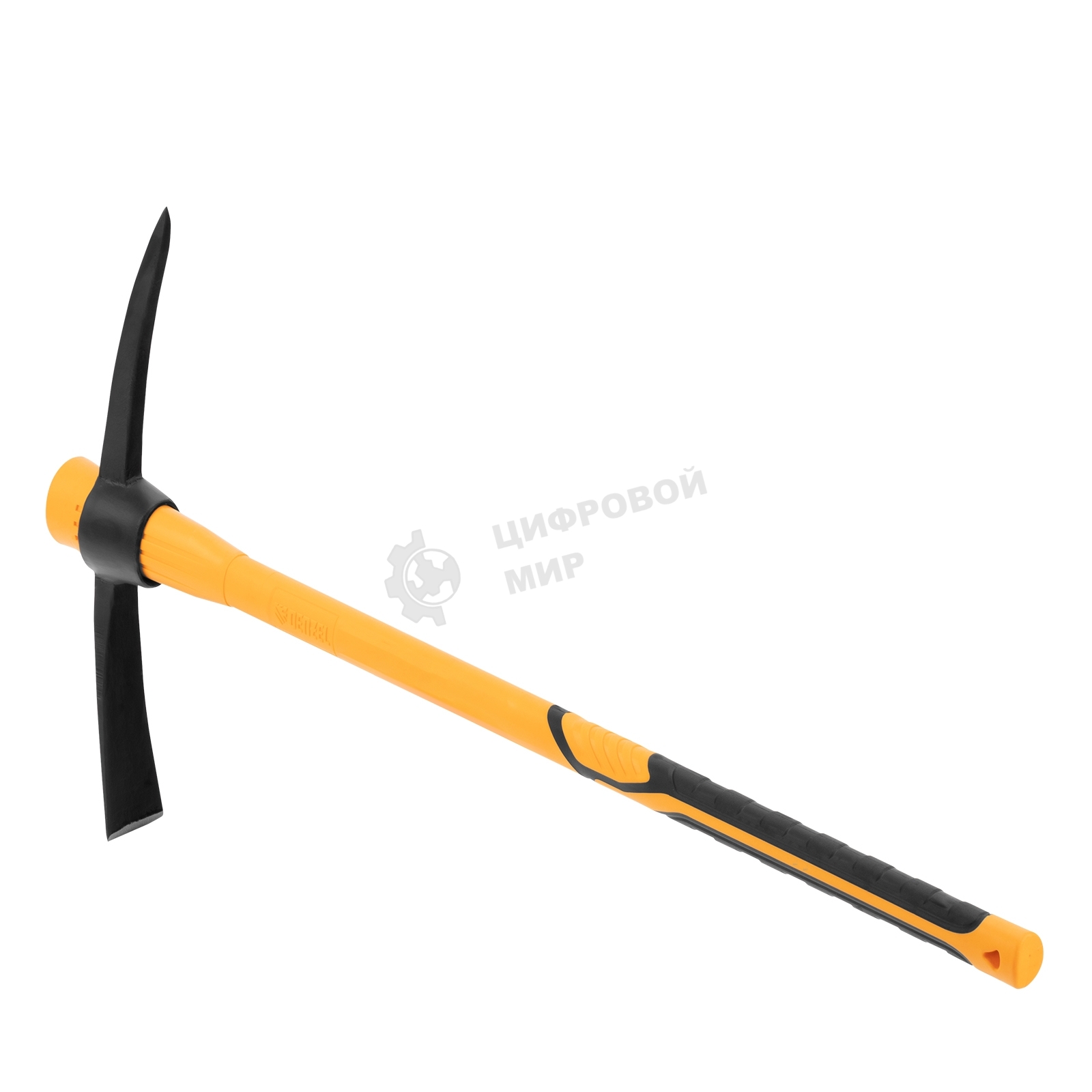 Кирка Denzel 1500 г, узкая, фиберглассовая обрезиненная рукоятка 900 мм