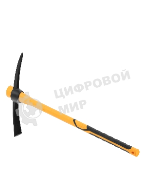 Кирка Denzel 1500 г, узкая, фиберглассовая обрезиненная рукоятка 900 мм