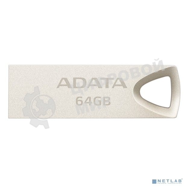 Флешка USB ADATA UV210 (AUV210-64G-RGD), 64Gb, USB 2.0, R/W 15/5, серебро