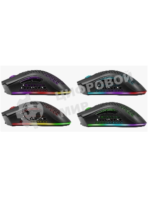 Мышь беспроводная Defender Warlock GM-709L черный, 2400 dpi, радиоканал, USB, кнопки - 8