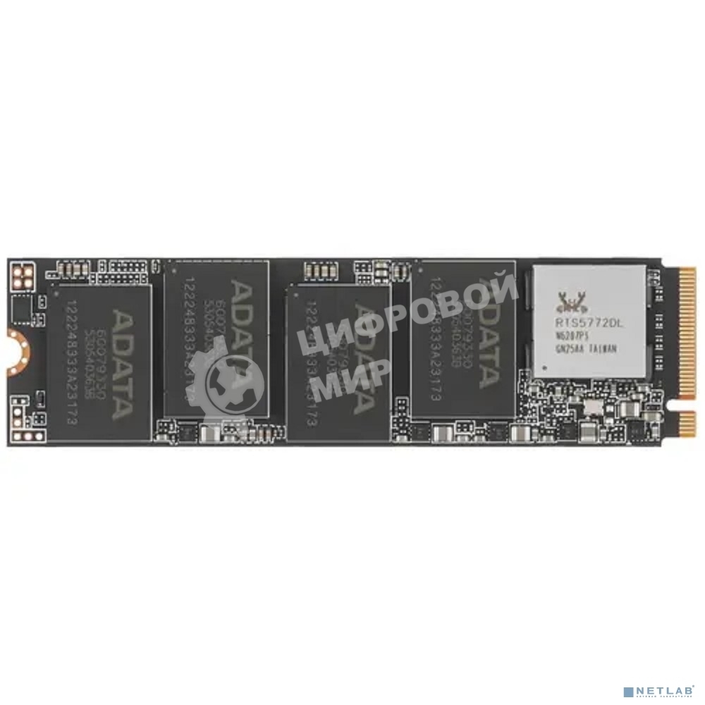 Накопитель SSD ADATA XPG GAMMIX S60, 2Tb, PCIe 4.0 x4, M.2 2280, NVMe, R/W 5000/4200, с радиатором