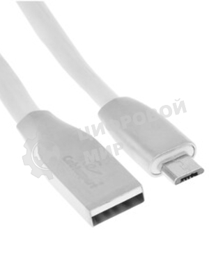 Кабель USB2.0 Cablexpert CC-G-mUSB01W-3M, AM/microB, серия Gold, длина 3м, белый, блистер