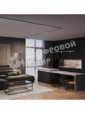 Трековый светильник 10W 3000K (никель) 85525/01 система Лайн 85525/01