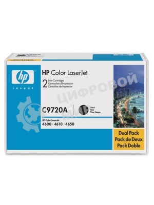 Картридж лазерный HP C9720A черный для Color LJ4600 Series, Black 9000 стр.