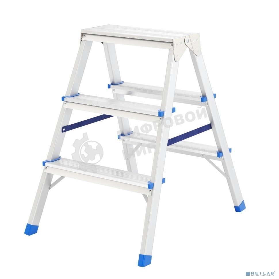 Стремянка Сибртех двусторонняя 3ст алюминиевая