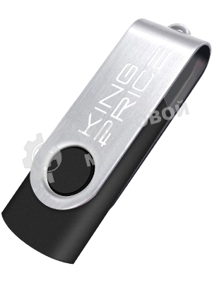 Флешка USB KingPrice KPFD2 (KPFD2A032ABK), 32Gb, USB 2.0, R/W 20/10, черный/сере