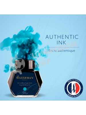 Флакон с чернилами Waterman (CWS0110810) Inspired Blue чернила, 50мл для ручек перьевых