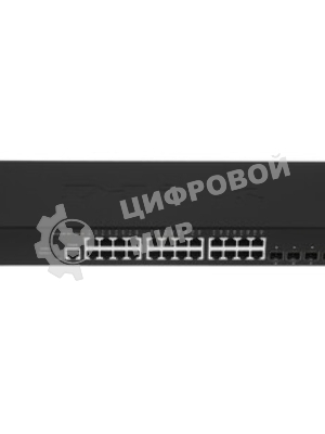 Коммутатор D-Link DXS-1210-28S/A1A, 24×10 Гбит/с SFP+ + 4×10 Гбит/с Combo, управляемый