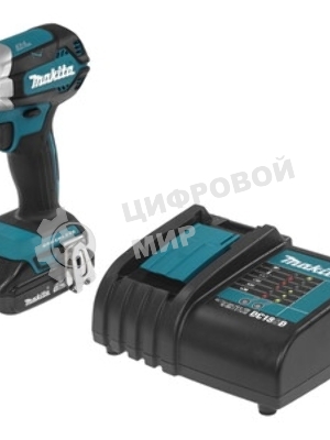 Дрель-шуруповерт Makita DTD153SY, 18 В, 1,5 Ач, 170 Нм, бесщеточный, ударный