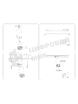 Трековый однофазный светильник Ambrella light GL5162 BK/GD черный/золото GU10 max 12W D60*190