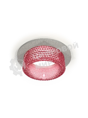 Комплект встраиваемого светильника Ambrella light XC6514042 SGR/PI серый песок/розовый MR16 GU5.3 (C6514, N6152)