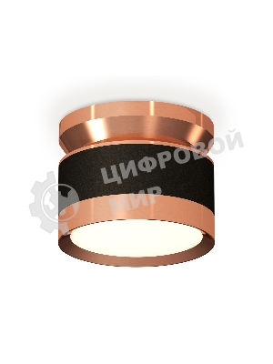 Светильник Ambrella Light XS8102065 SBK/PPG черный песок/золото розовое полированное GX53 (N8912, C8102, N8126)