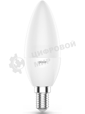 Лампа светодиодная Свеча Gauss 6W E14 RGbW+димирование LED 1/10/100