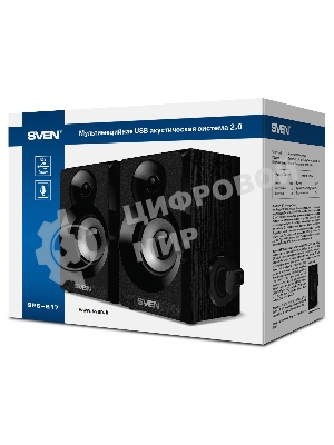 Акустическая система SVEN SPS-517, 2.0 черный