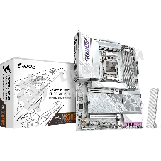 Материнская плата Gigabyte X870E A ELITE WF7 ICE, AM5, AMD X870, 4xDDR5, 4xSATA, 4xM.2, 1xPCIe 5.0 x16, 1xPCIe 4.0 x4, 1xPCIe 3.0 x2, 1xHDMI (v2.1), 2xUSB Type-C, 2xUSB-A 10Gbps, 4xUSB-A 5Gbps, 4xUSB-A 2.0, S/PDIF, 1x2.5Gb LAN, Wi-Fi 7, Bluetooth 5.4, 2x3.5 мм, 7.1, ATX