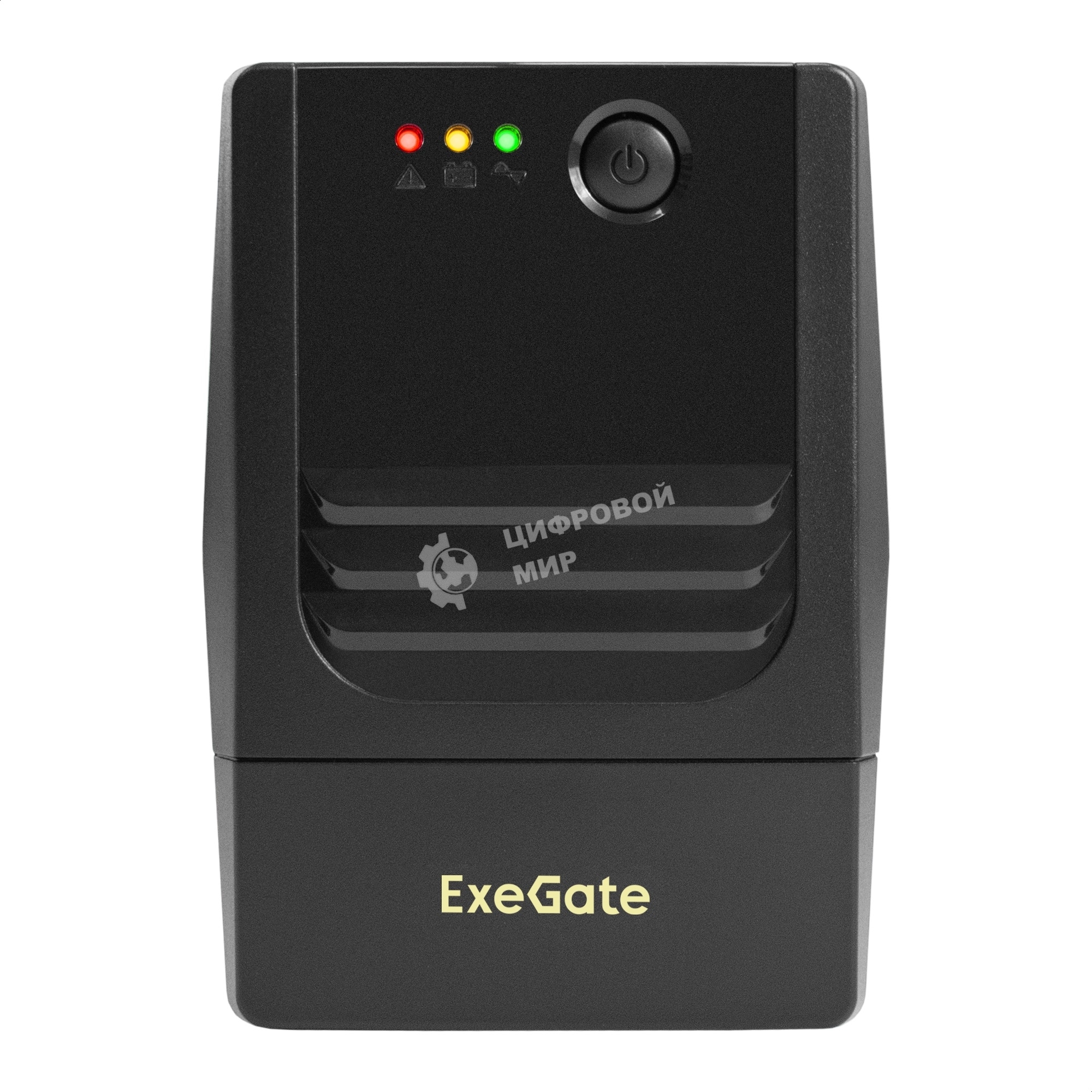 Источник бесперебойного питания ExeGate Power NB-400.LED.AVR.2SH (400VA/240W, LED, AVR, 2*Schuko, батарея 12V 4.5Ah, черный)