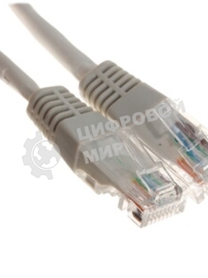 Патч-корд Rexant U/UTP, cat.5e, RJ45-RJ45, 26AWG, ZH нг(А)-HF, серый, 2м