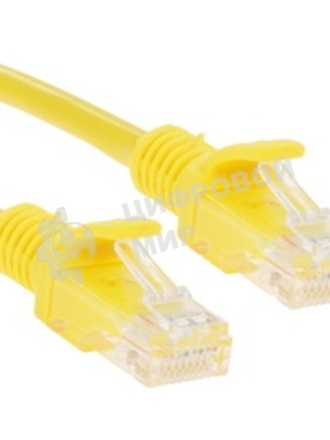 Патч-корд медный UTP Cablexpert PP10-3M/Y cat.5e, 3м, литой, многожильный, желтый