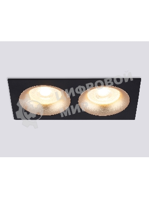 Светильник Ambrella light TN102735/2 BK/GD черный/золото GU5.3 175*92*23