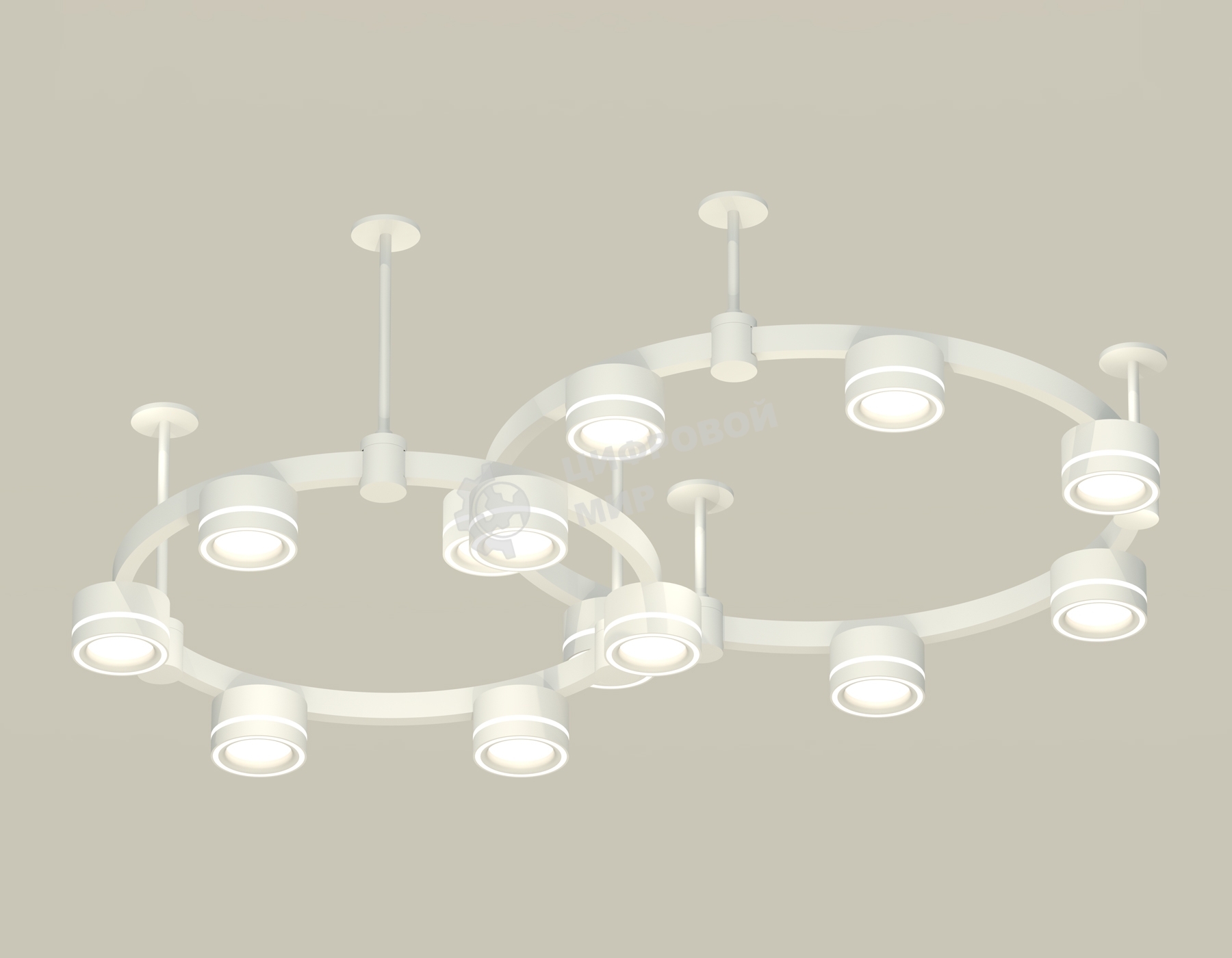 Светильник Ambrella light XR92211004/13 SWH/FR белый песок/белый матовый GX53 (A9221, A9226, C9236, C9231, N8433)