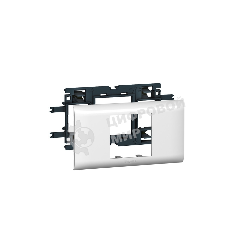 Суппорт 2мод. Mosaic для кабель-канала DLP с крышкой 65мм Legrand