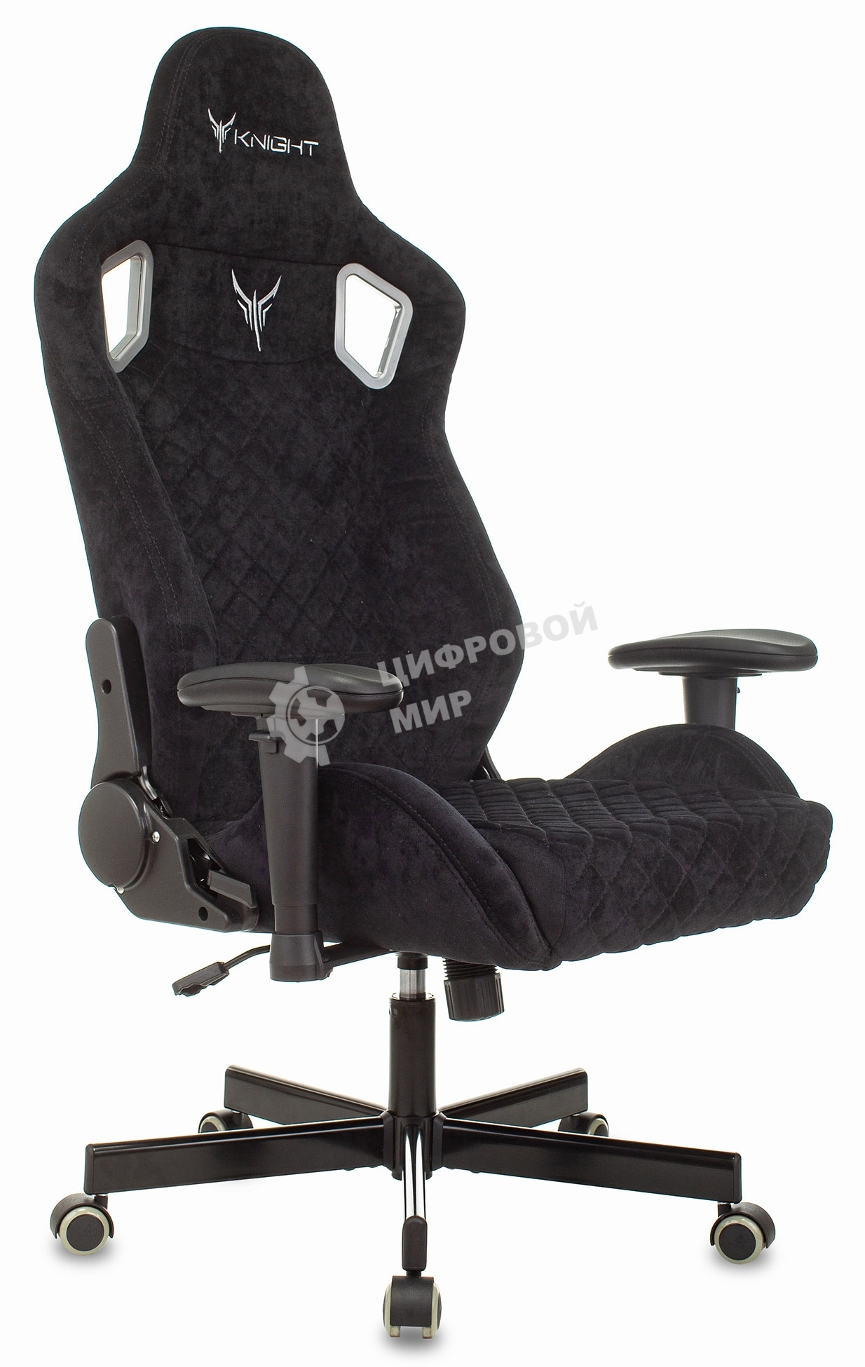 Кресло игровое Бюрократ Knight Outrider Light-20 черный с подголов. крестовина металл