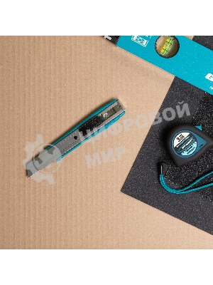 Нож Gross 160 мм, метал.корпус, выдв. сегм. лезвие 18 мм (SK-5), метал. напр-щая, клипса для ремня